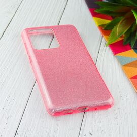  Чехол для Samsung Galaxy S11+/S20 Ultra силиконовый блестящий, розовый 