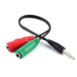  Адаптер RockBox 3.5 (м) (микрофон)/3.5 (м) (наушники) - 3.5 (п)(совмещенный) (black)(130728) 