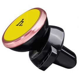  Автомобильный держатель HOCO CA3 Outlet, магнитный, на воздуховод, черный+желтый 