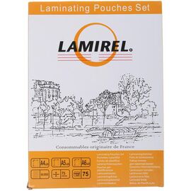  Пленка для ламинирования Lamirel LA-78787 набор А4, A5, A6 - по 25 шт каждого формата, 75мкм, 75 шт. 