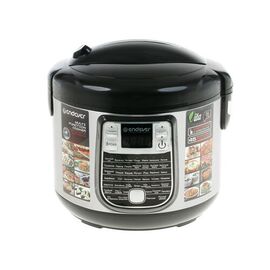  Мультиварка Endever Vita 95 черный/стальной 1000 Вт, емкость 5л, 45 авторежимов работы, книга рецептов 