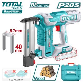  Аккумуляторный гвоздезабиватель Total TCSNLI6005 