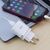  Сетевое зарядное устройство 1USB 3A QC3.0 быстрая зарядка  с дата-кабелем micro USB Hoco C12Q 1м (White) 