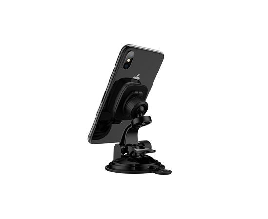  Автомобильный держатель HOCO CA28 Happy journey series suction cup magnetic  (чёрный) 