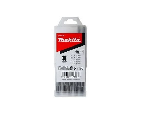  Набор буров MAKITA SDS+ D-00795 5 шт(сверло для перфоратора) 