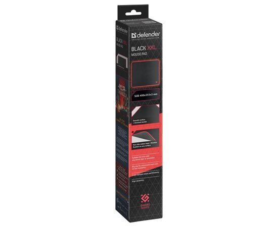  Коврик для компьютерной мыши Defender Black XXL 400x355x3 
