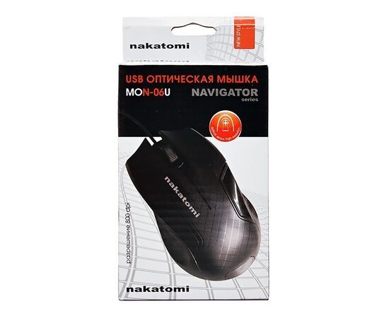  Мышь оптическая Nakatomi Navigator MON-06U (black) 