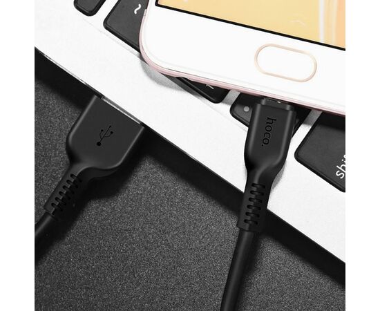 Кабель USB - micro USB Hoco X20 для HTC/Samsung (100 см) (black) 