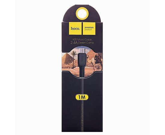  Кабель USB - micro USB Hoco X20 для HTC/Samsung (100 см) (black) 