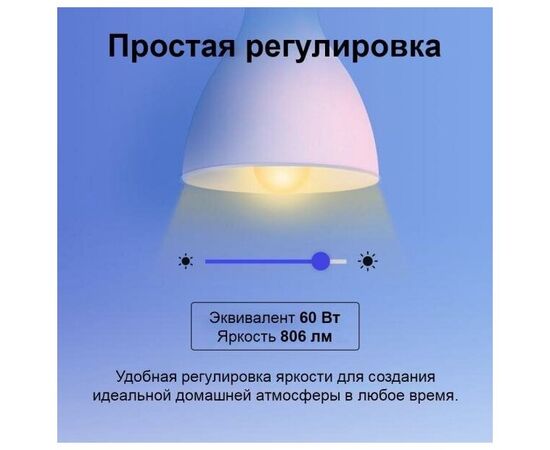  Умная лампа TP-Link TAPO L530E(2-Pack) E27 8.7Вт 806lm Wi-Fi 
