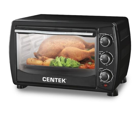 Электропечь Centek CT-1536-20 (черн)  <20л>  1400Вт, таймер 90 мин, 4 режима, max 320° 