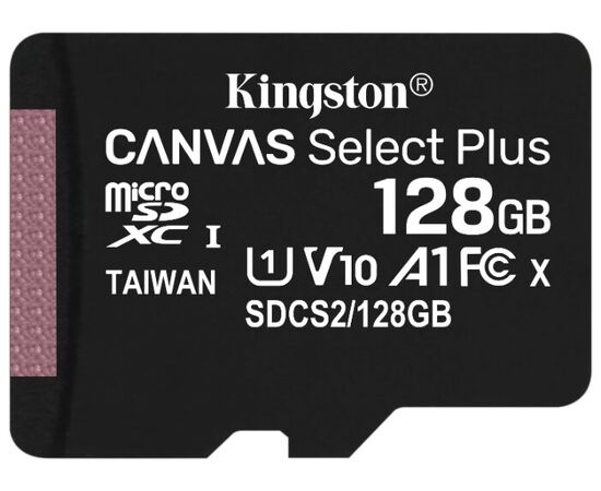  Карта памяти Kingston SDCS2/128GBSP microSDXC Canvas Select Plus без адаптера 