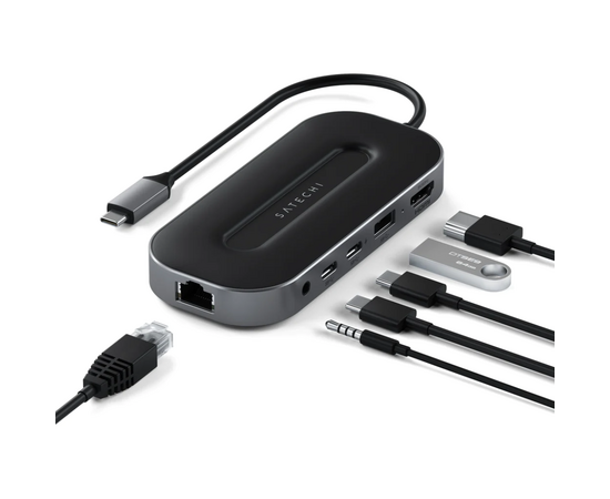 USB-hub Satechi USB4 Multiport Adapter with 2.5G Ethernet ST-U4MGEM Space Gray 