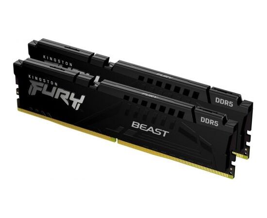  ОЗУ Kingston KF552C40BBK2-32 DRAM 32GB 5200MHz DDR5 CL40 DIMM (Kit of 2) FURY Beast Black EAN: 740617324358 