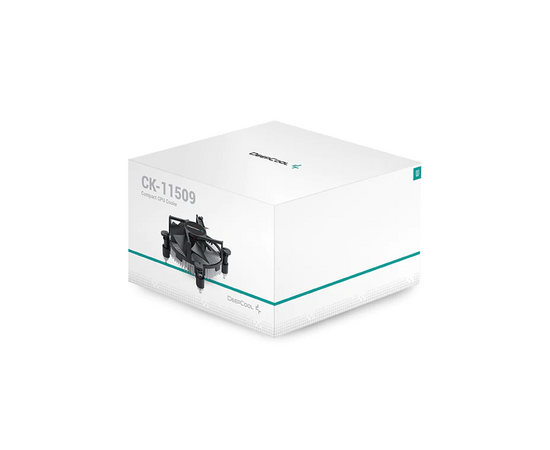  Вентилятор DEEPCOOL CK-11509 (DP-ICAP-11509) (56mm, Fan 92mm, 2200 rpm, 26.8dB(A), TDP 65W, Al, 3-Pin, Push Pins, LGA1200/115x) 