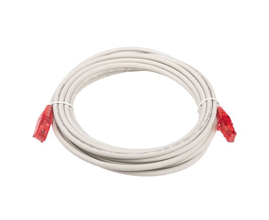  Патч-корд Hyperline PC-LPM-UTP-RJ45-RJ45-C5e-5M-LSZH-GY U/UTP, Cat.5e, LSZH, 5 м, серый 