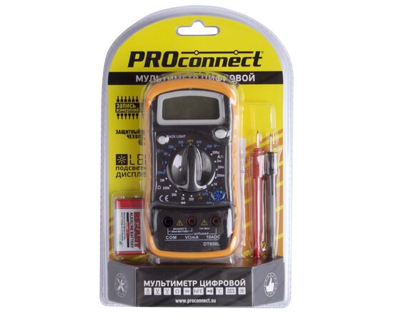  Универсальный мультиметр PROconnect MAS830L (DT850L) 13-3021 