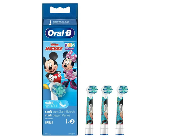 Насадка для зубной щетки ORAL-B Mickey Extra Soft 3PCS 