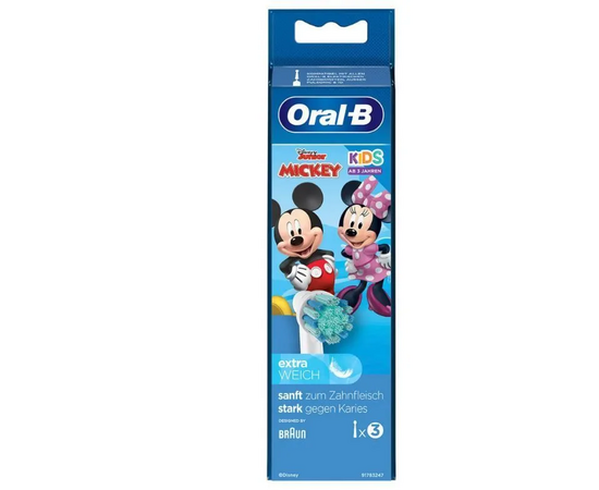  Насадка для зубной щетки ORAL-B Mickey Extra Soft 3PCS 