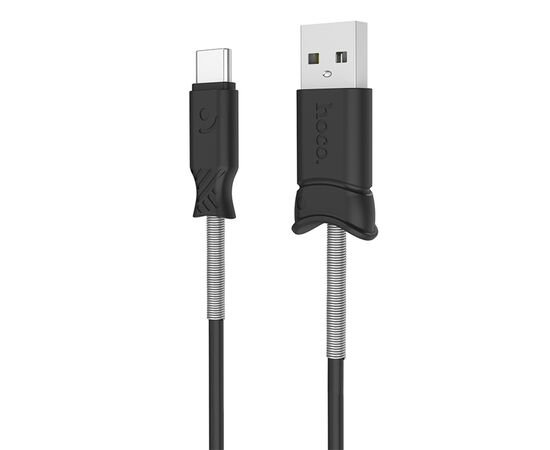  Кабель USB HOCO X24 Pisces USB - Type-C, 2.4А, 1 м, черный 