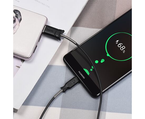  Кабель USB HOCO X24 Pisces USB - Type-C, 2.4А, 1 м, черный 