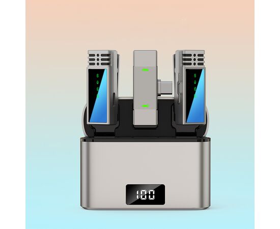  Микрофон беспроводной JMARY MW-15 Type-C, Bluetooth, черный 