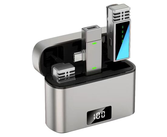  Микрофон беспроводной JMARY MW-15 Type-C, Bluetooth, черный 