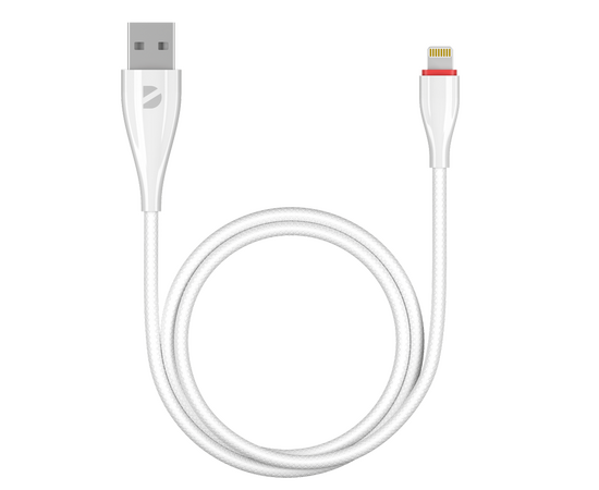  Дата-кабель Ceramic USB - Lightning, 1м, белый, Deppa, 72291 