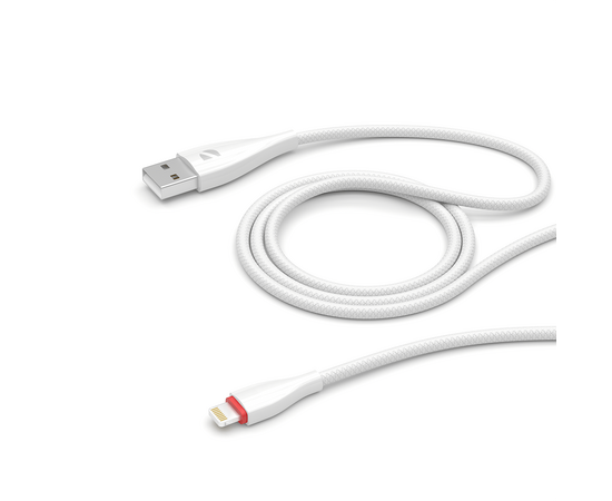  Дата-кабель Ceramic USB - Lightning, 1м, белый, Deppa, 72291 