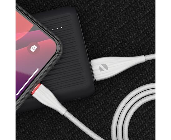  Дата-кабель Ceramic USB - Lightning, 1м, белый, Deppa, 72291 