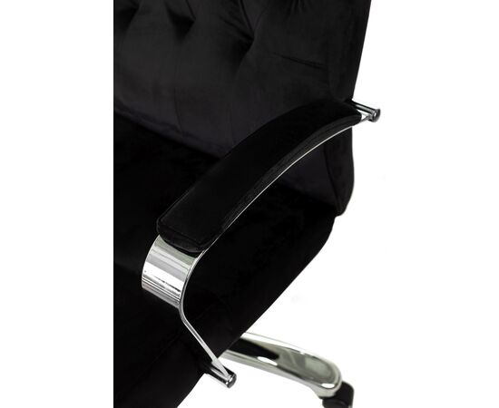  Кресло руководителя Бюрократ T-9928SL Fabric черный Italia Black крестов. металл хром 