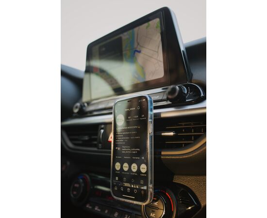  Держатель авто магнитный More Choice C04 (Silver) 