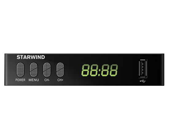  Ресивер DVB-T2 Starwind CT-220 черный DVB-T2/DVB-C/IPTV 