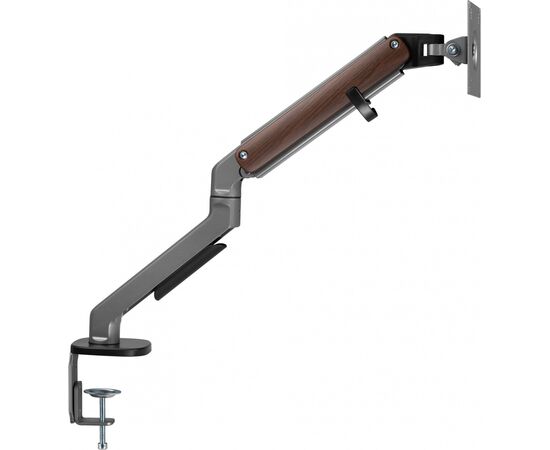  Кронштейн для мониторов Ultramounts UM 734WD серый/коричневый 17"-27" макс.7кг крепление к столешнице поворот и наклон 