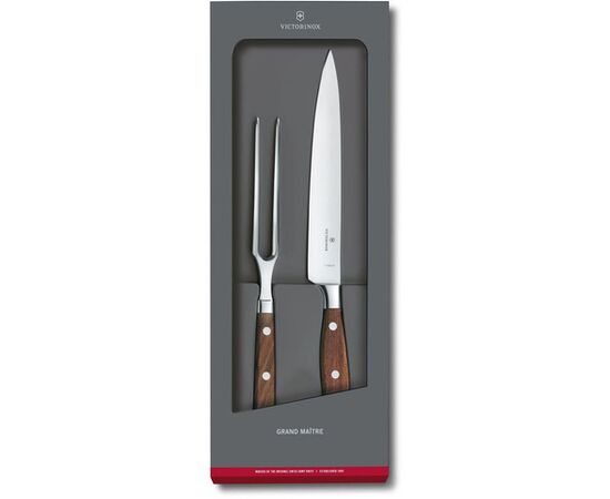  Набор ножей кухонных Victorinox Grand Maitre (7.7240.2) компл.:1шт вилка дерево подар.коробка 