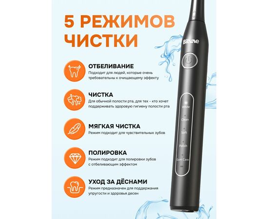  Электрическая зубная щетка Bitvae D2 Daily Toothbrush (D2 White) белая 