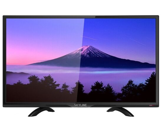 24" Телевизор SKYLINE 24YT5900 чёрный 1366x768, HD READY, 50 Гц, DVB-C, DVB-T, DVB-T2, HDMI, USB 