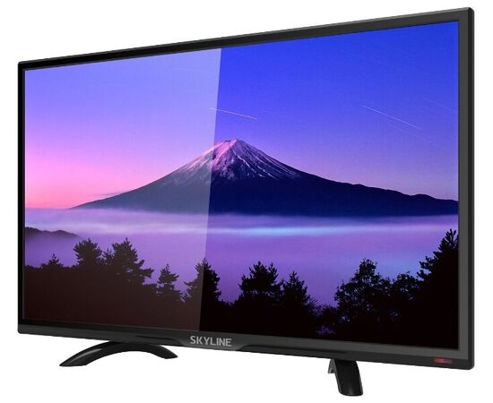  24" Телевизор SKYLINE 24YT5900 чёрный 1366x768, HD READY, 50 Гц, DVB-C, DVB-T, DVB-T2, HDMI, USB 