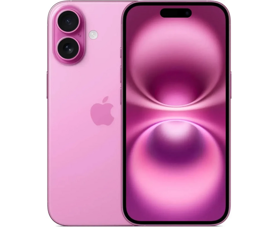  Смартфон Apple iPhone 16 MYEA3HN/A 128Gb розовый 3G 4G 1Sim 6.1" 1179x2556 iOS 18 48Mpix 802.11 a/b/g/n/ac/ax/be NFC GPS Protect 