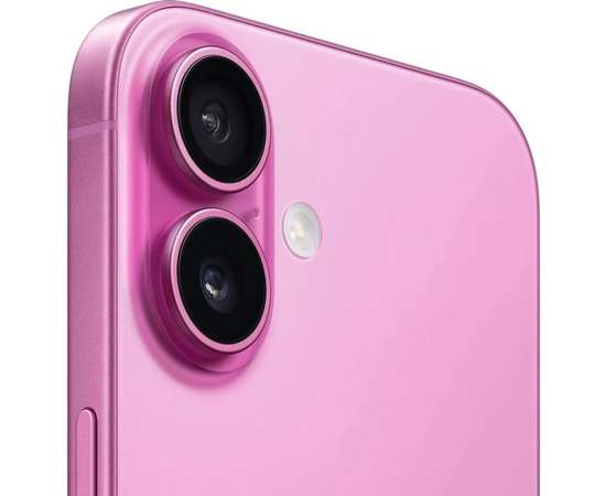  Смартфон Apple iPhone 16 MYEA3HN/A 128Gb розовый 3G 4G 1Sim 6.1" 1179x2556 iOS 18 48Mpix 802.11 a/b/g/n/ac/ax/be NFC GPS Protect 