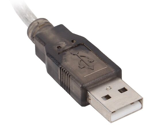  Кабель-адаптер Orient USS-101N18, USB Am to RS232 DB9M (Prolific PL2303HXD, поддержка Win 8.x/10), длина 1.8м, крепеж разъема - винты 