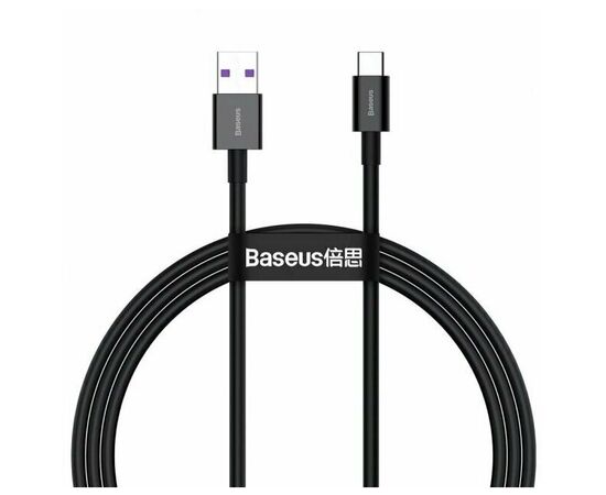  Дата-кабель Baseus Superior (CATYS-01) Fast Charging USB to Type-C 66W 1m Black 