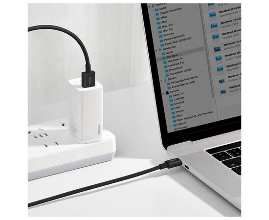  Дата-кабель Baseus Superior (CATYS-01) Fast Charging USB to Type-C 66W 1m Black 