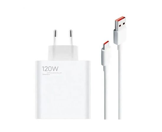  СЗУ Xiaomi 120W GaN 1 USB-A Charger set with cabel Type-C EU 