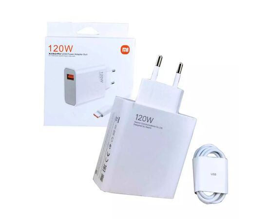  СЗУ Xiaomi 120W GaN 1 USB-A Charger set with cabel Type-C EU 