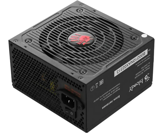  Блок питания BLOODY BD-PS650B, 650Вт, 120мм, черный, retail 
