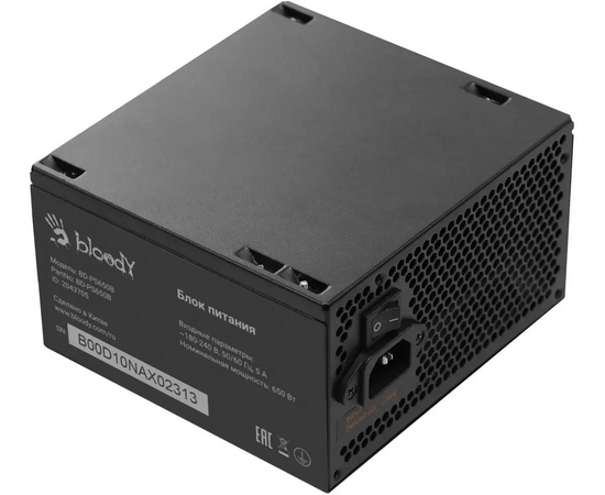  Блок питания BLOODY BD-PS650B, 650Вт, 120мм, черный, retail 