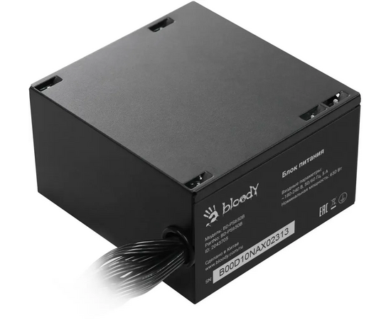  Блок питания BLOODY BD-PS650B, 650Вт, 120мм, черный, retail 