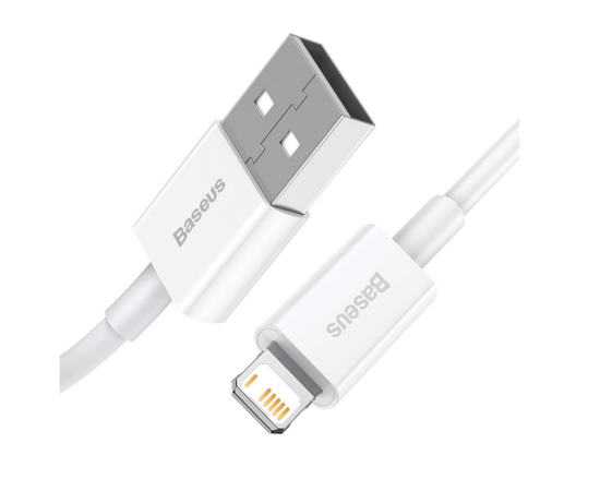  Дата-кабель Baseus Superior (CALYS-C02) Fast Charging USB to iP 2.4A 2m White 