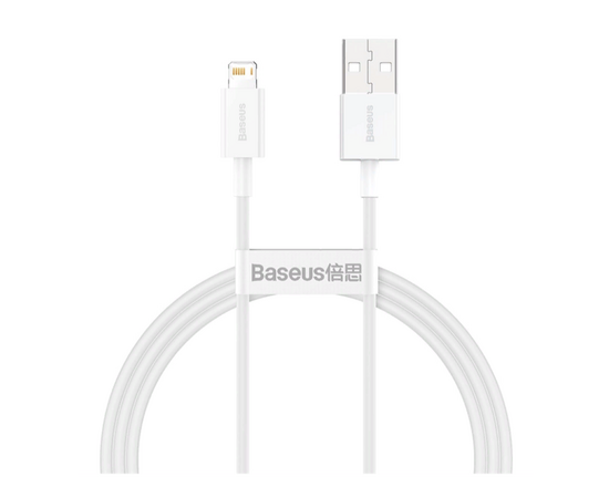  Дата-кабель Baseus Superior (CALYS-C02) Fast Charging USB to iP 2.4A 2m White 